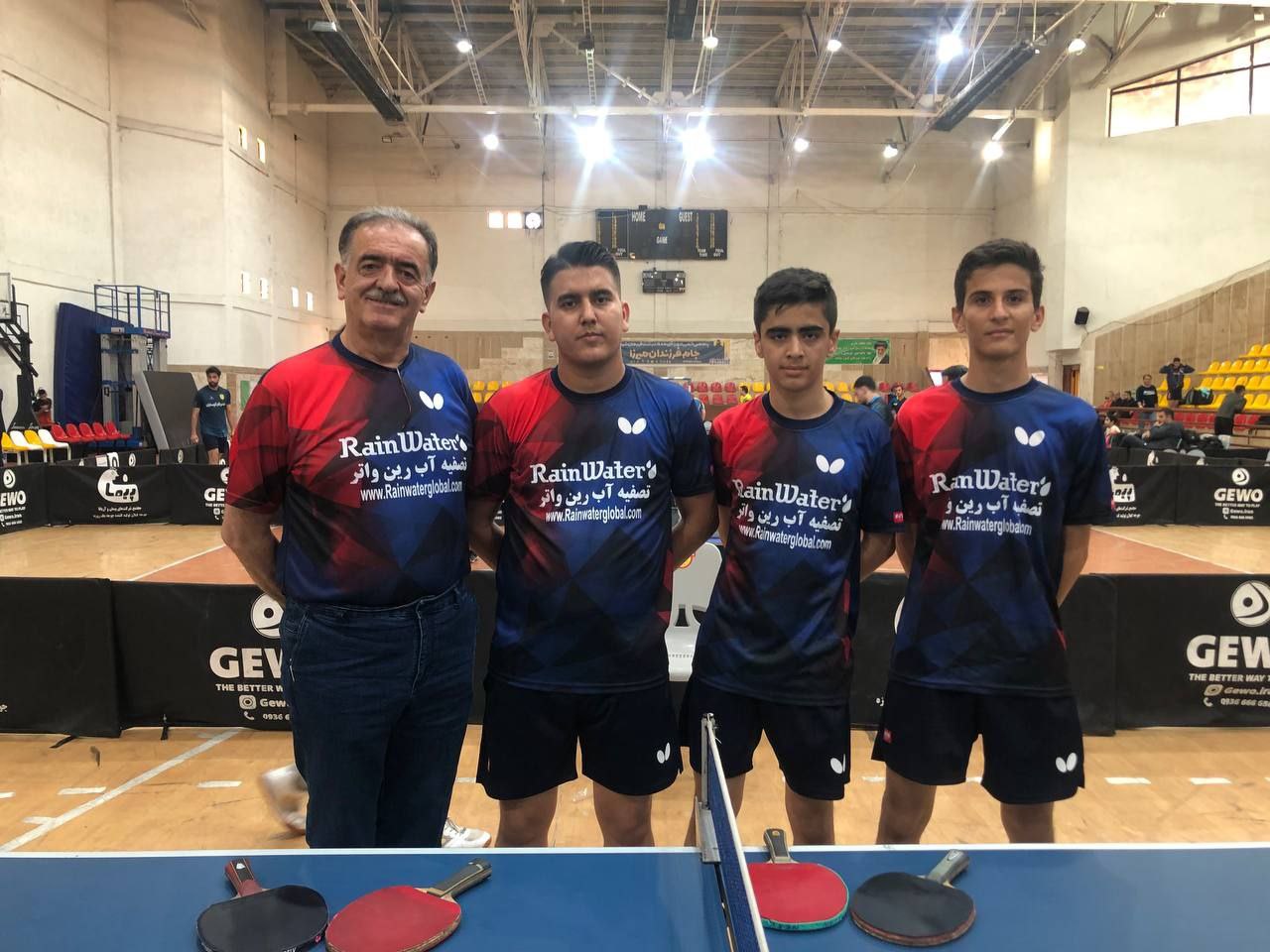 با افتخار اعلام می‌کنیم تصفیه آب رین واتر حامی رسمی تیم پینگ‌ پنگ تفرش