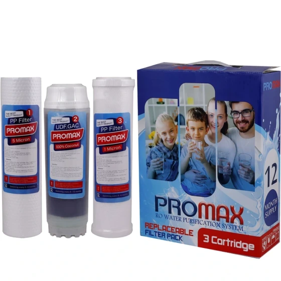 فیلتر تصفیه کننده آب پرومکس مدل A100 مجموعه ۳ عددی